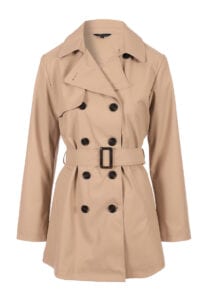 peacocks tan trench coat £35.00